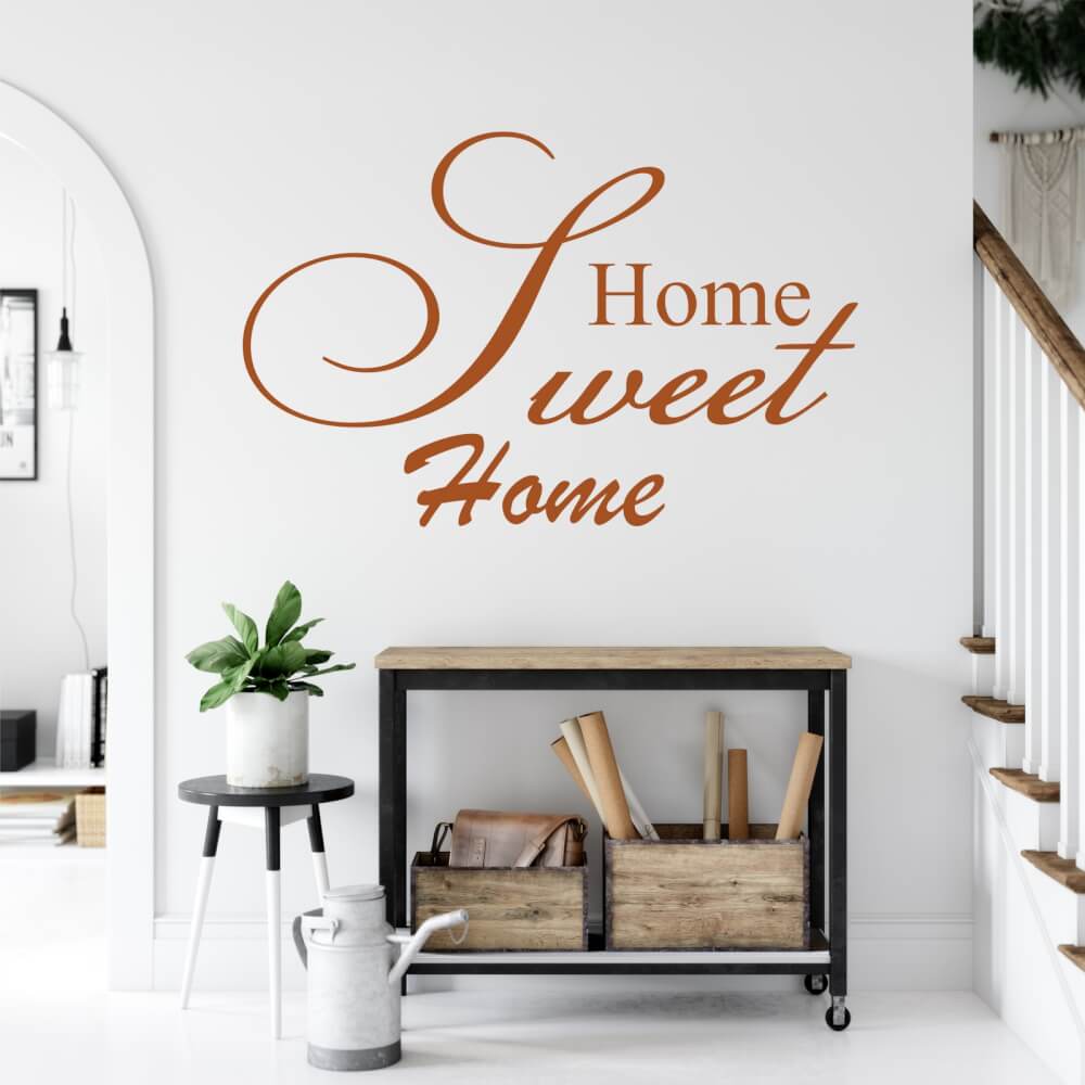 Stenska nalepka – Home Sweet Home (Ljubo doma, kdor ga ima)